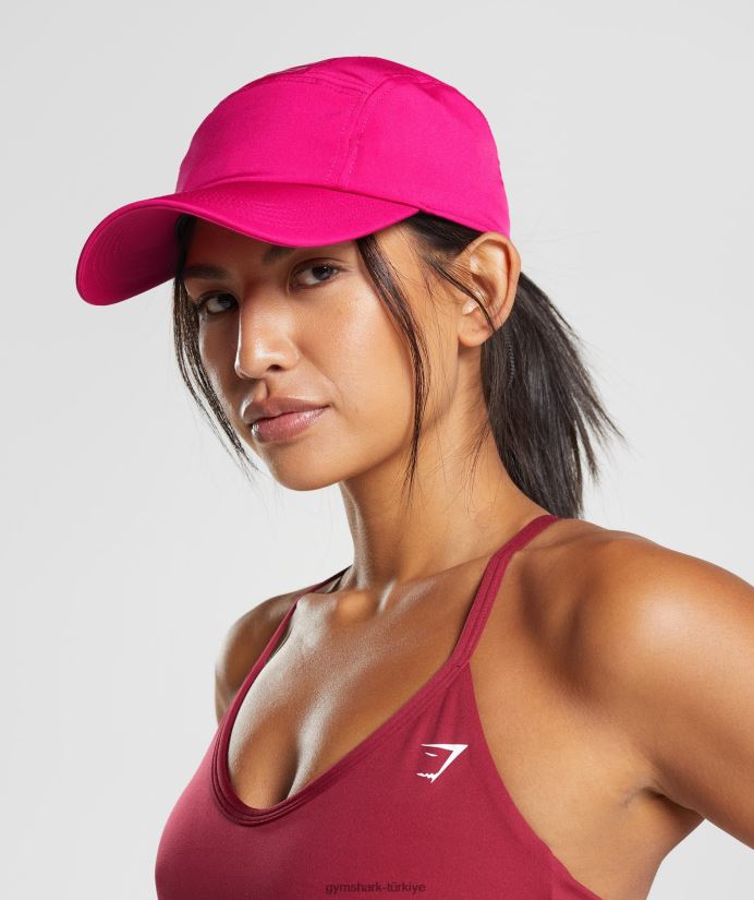 logo 5 panel kapağı üniseksGymshark eflatun pembe 02H0481132