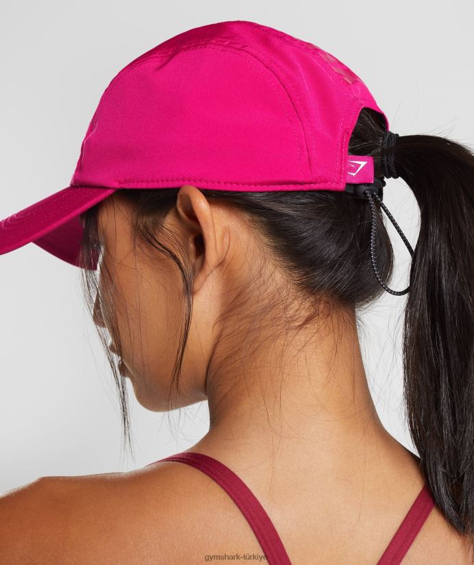 logo 5 panel kapağı üniseksGymshark eflatun pembe 02H0481132