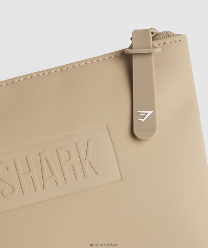 günlük yıkama torbası üniseksGymshark çimento kahverengi 02H0481077