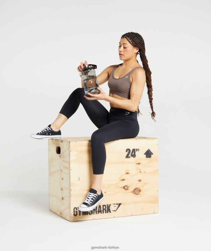 74oz su şişesi üniseksGymshark siyah 02H0481110