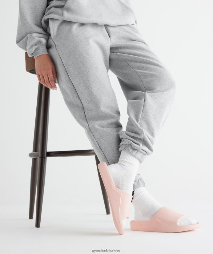 dinlenme günü slaytları üniseksGymshark puslu pembe 02H0481066