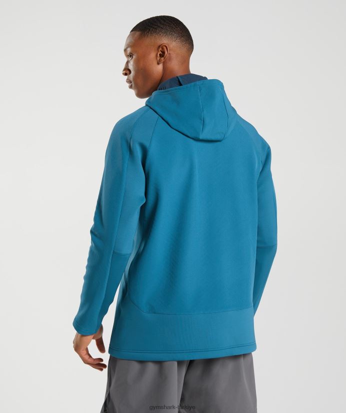 apeks ceketi erkeklerGymshark Atlantik mavisi 02H048819