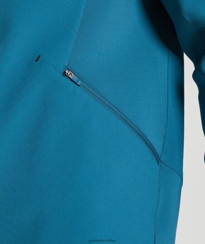 apeks ceketi erkeklerGymshark Atlantik mavisi 02H048819