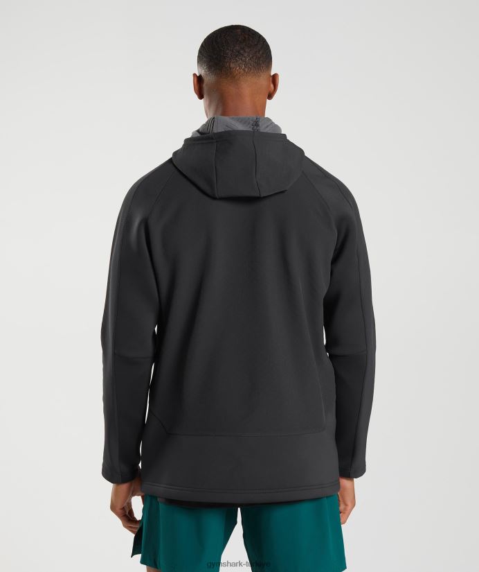 apeks ceketi erkeklerGymshark siyah 02H048869