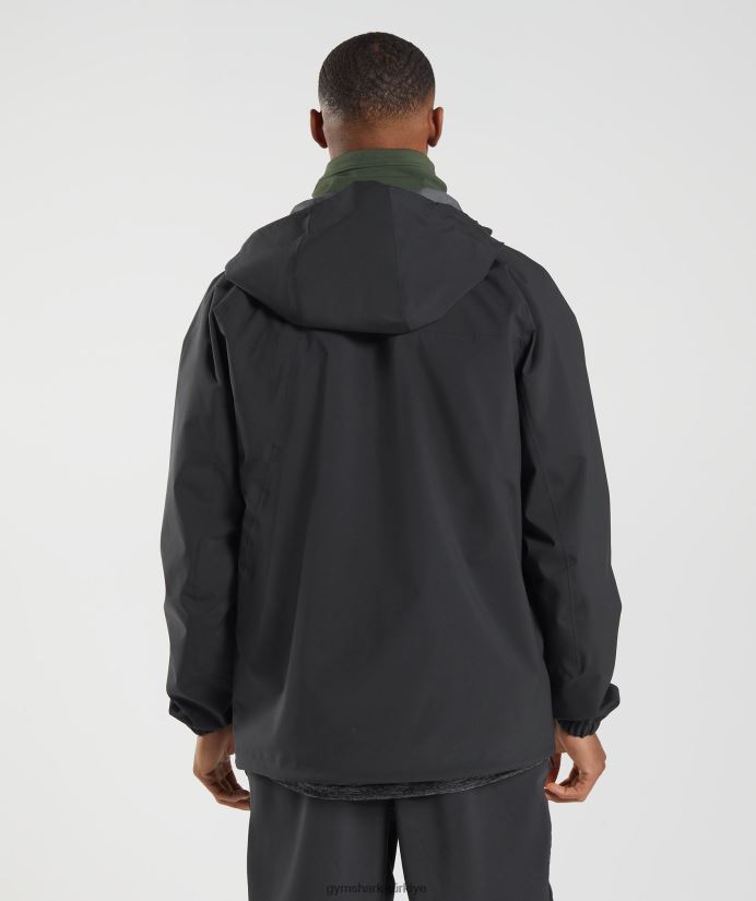 ceketi geri al erkeklerGymshark siyah 02H048840
