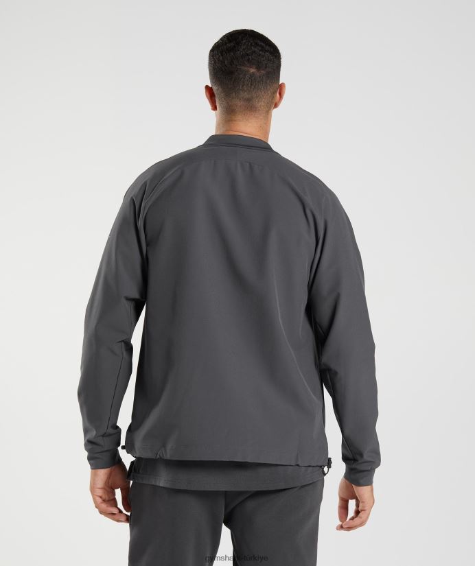 stüdyo ceketi erkeklerGymshark oniks grisi 02H048817