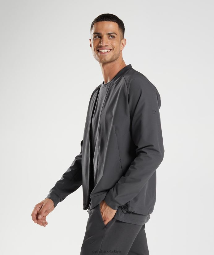 stüdyo ceketi erkeklerGymshark oniks grisi 02H048817