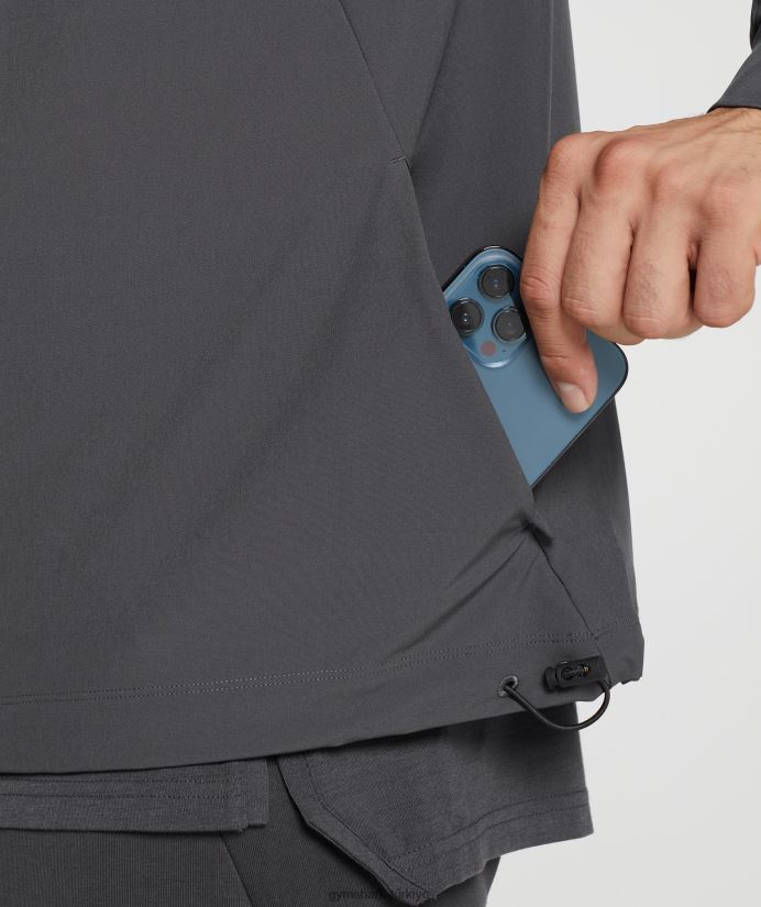 stüdyo ceketi erkeklerGymshark oniks grisi 02H048817