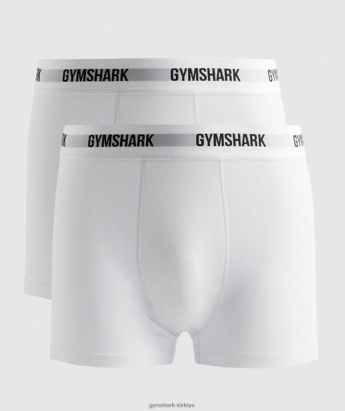boksörler 2pk erkeklerGymshark beyaz 02H0481048