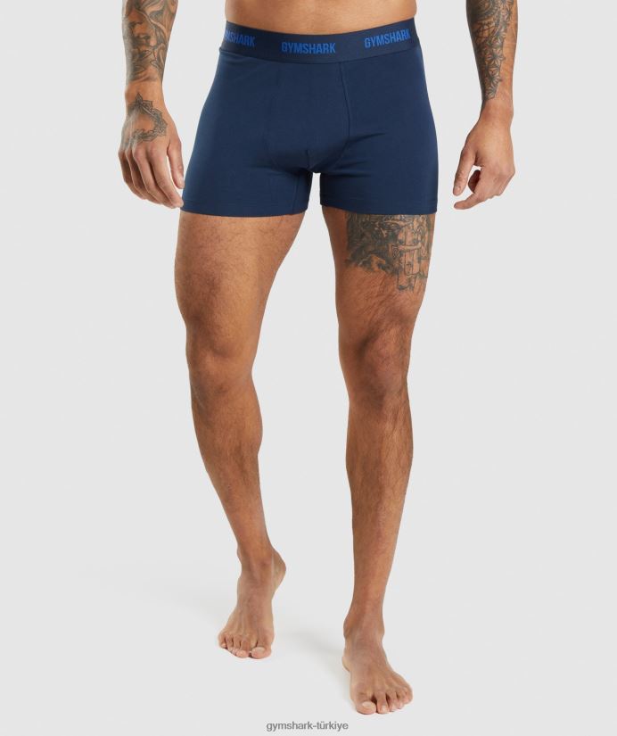 boksörler 2pk erkeklerGymshark çekirdek zeytin/lacivert 02H0481047