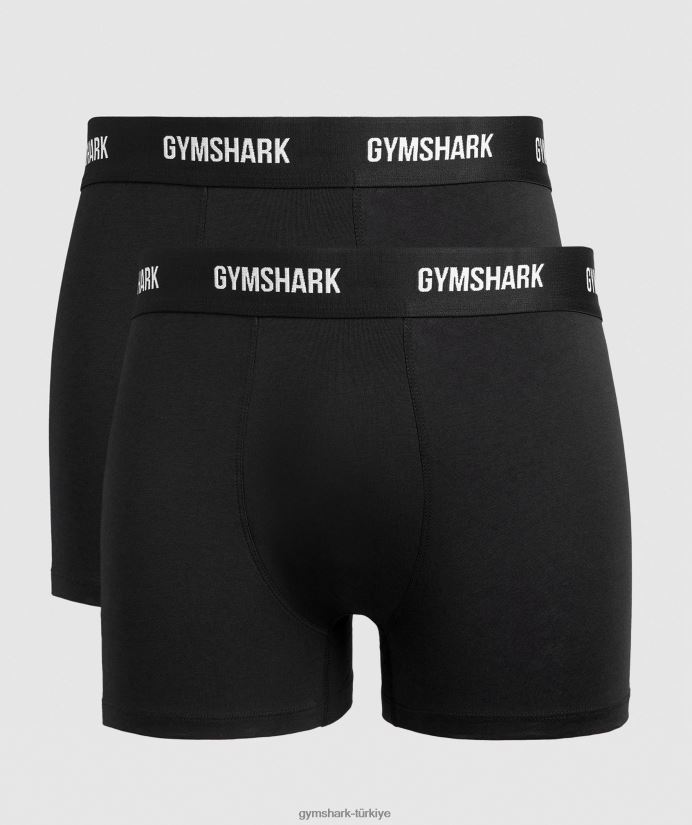 boksörler 2pk erkeklerGymshark siyah 02H0481052