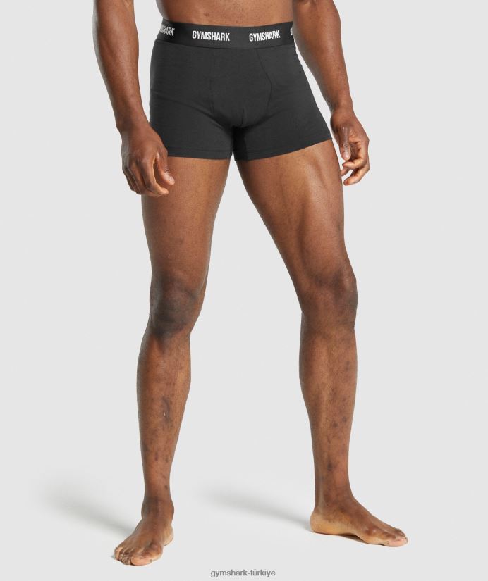 boksörler 2pk erkeklerGymshark siyah 02H0481052