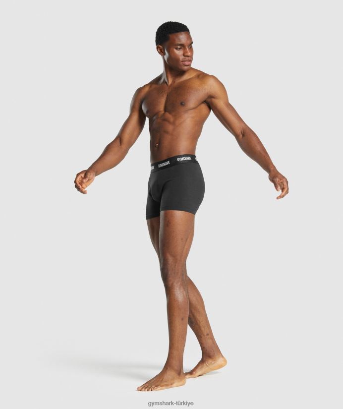 boksörler 2pk erkeklerGymshark siyah 02H0481052
