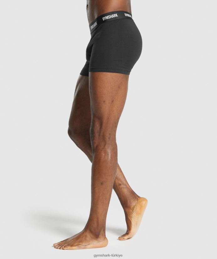 boksörler 2pk erkeklerGymshark siyah 02H0481052