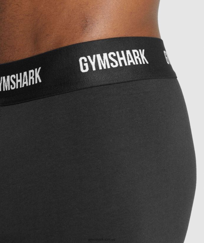 boksörler 2pk erkeklerGymshark siyah 02H0481052