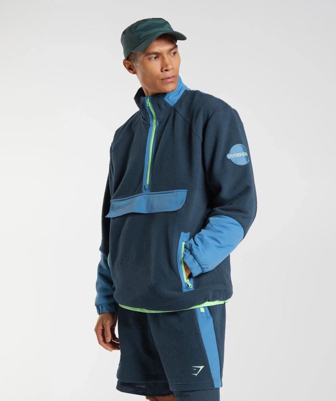 Vibes polar 1/4 zip erkeklerGymshark lacivert/göl kenarı mavisi 02H048809
