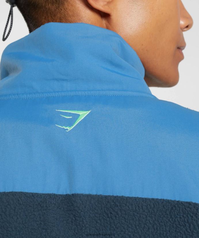 Vibes polar 1/4 zip erkeklerGymshark lacivert/göl kenarı mavisi 02H048809