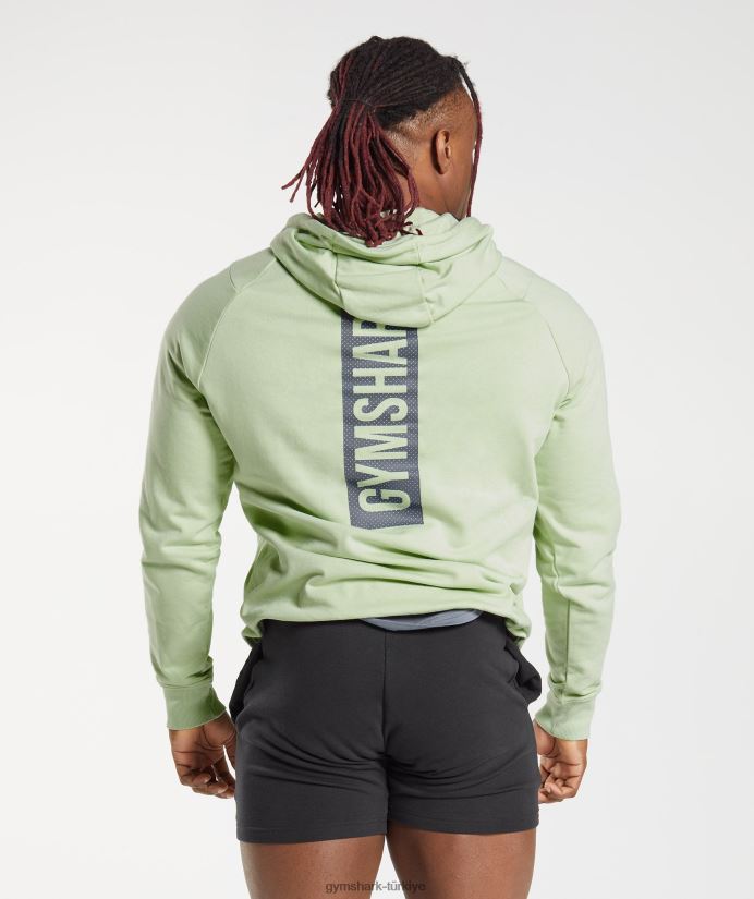 cesur kapşonlu erkeklerGymshark bitki örtüsü yeşil 02H048852