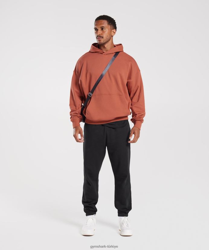 dinlenme gününün vazgeçilmezleri kapşonlu erkeklerGymshark hurma kırmızısı 02H048797