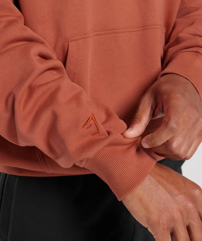 dinlenme gününün vazgeçilmezleri kapşonlu erkeklerGymshark hurma kırmızısı 02H048797