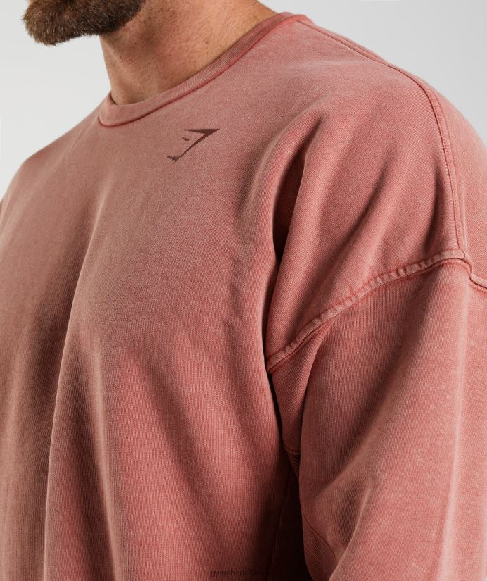 elektrikle yıkanmış mürettebat erkeklerGymshark gül kahverengi 02H048790