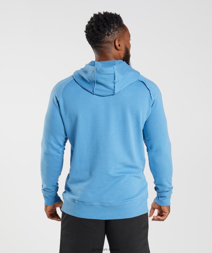 eski kapüşonlu üst erkeklerGymshark kıyı mavisi 02H048855