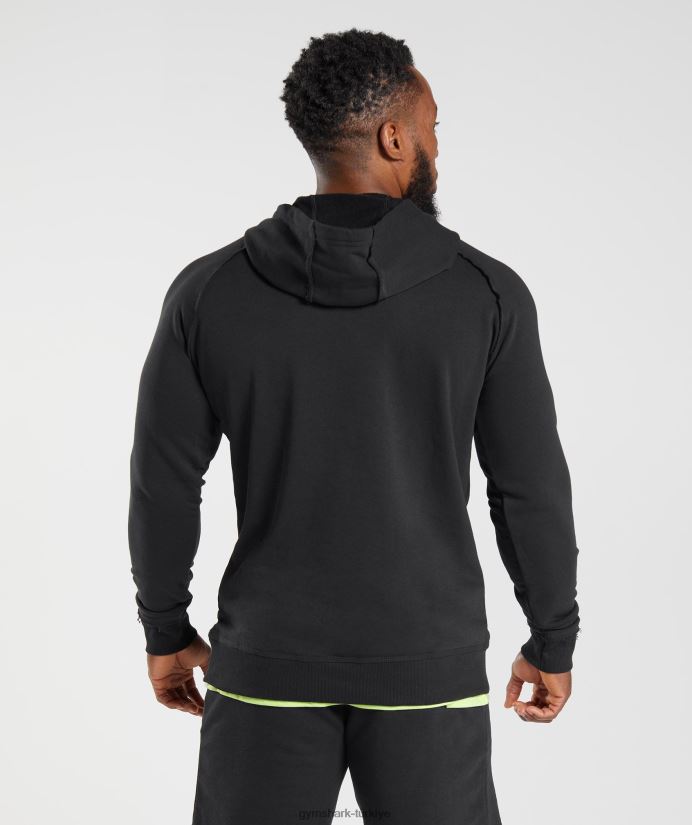 eski kapüşonlu üst erkeklerGymshark siyah 02H048843