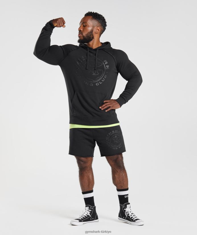 eski kapüşonlu üst erkeklerGymshark siyah 02H048843
