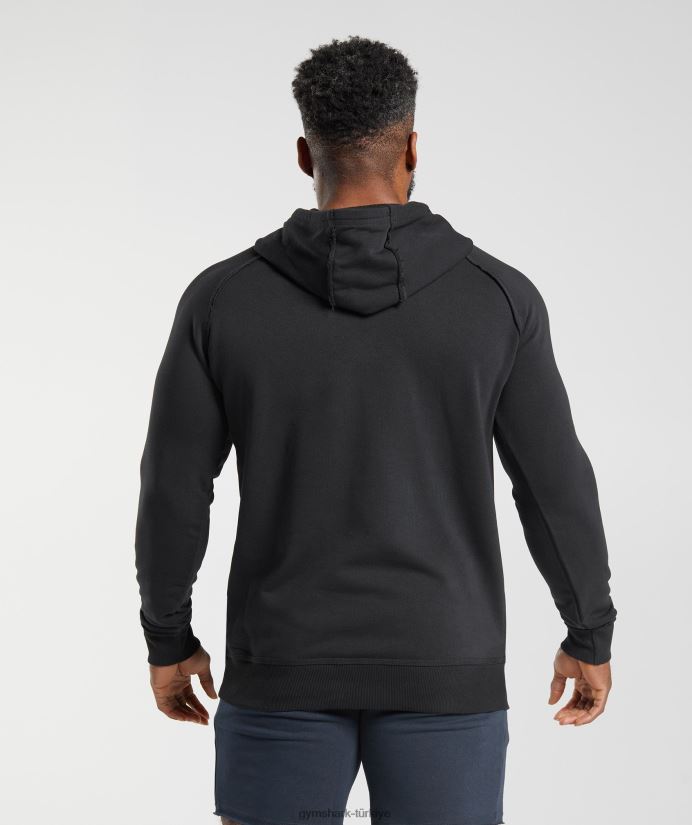 eski kapüşonlu üst erkeklerGymshark siyah 02H048850