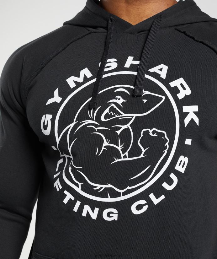 eski kapüşonlu üst erkeklerGymshark siyah 02H048850