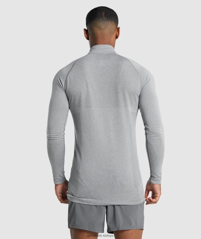 hayati ışık 1/4 zip erkeklerGymshark kömür marn 02H048845