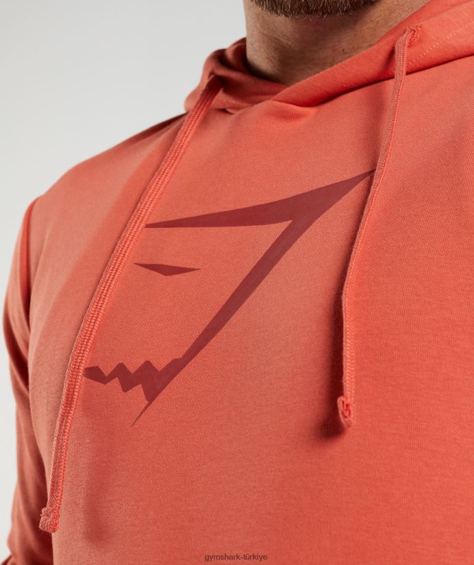 köpekbalığı dolgulu kapüşonlu üst erkeklerGymshark fırtına kırmızısı 02H048865