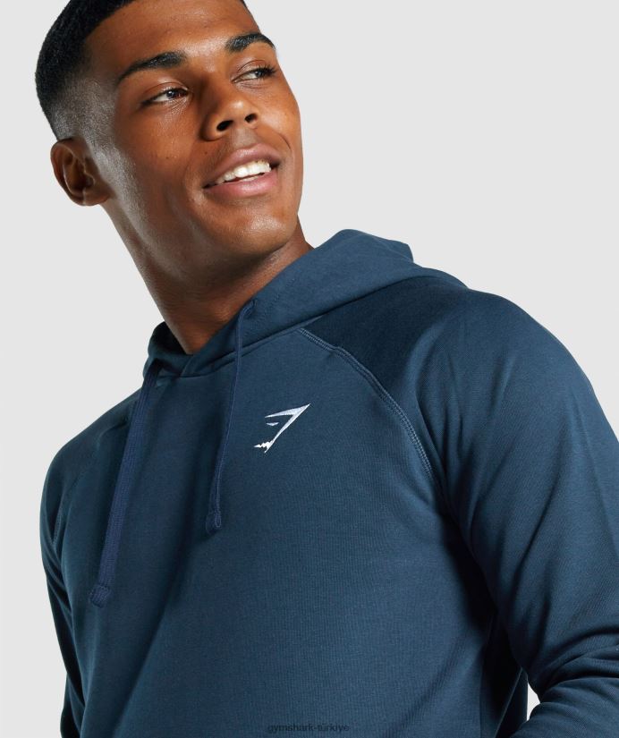 kret kapşonlu erkeklerGymshark Donanma 02H048793