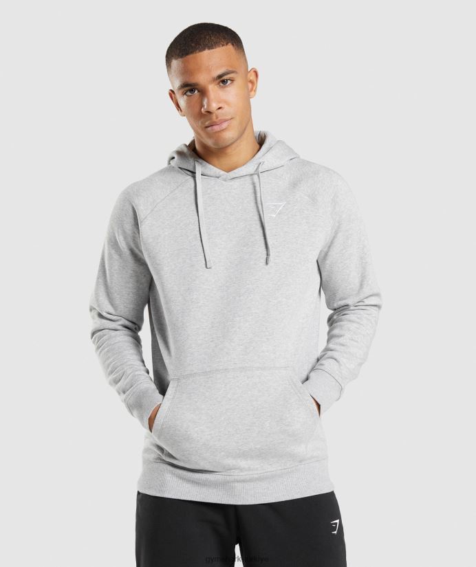 kret kapşonlu erkeklerGymshark açık gri marn 02H048789