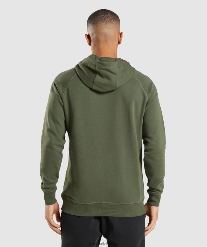 kret kapşonlu erkeklerGymshark çekirdek zeytin 02H048806