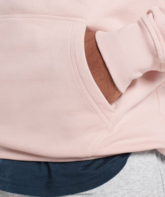 kret kapşonlu erkeklerGymshark puslu pembe 02H048812