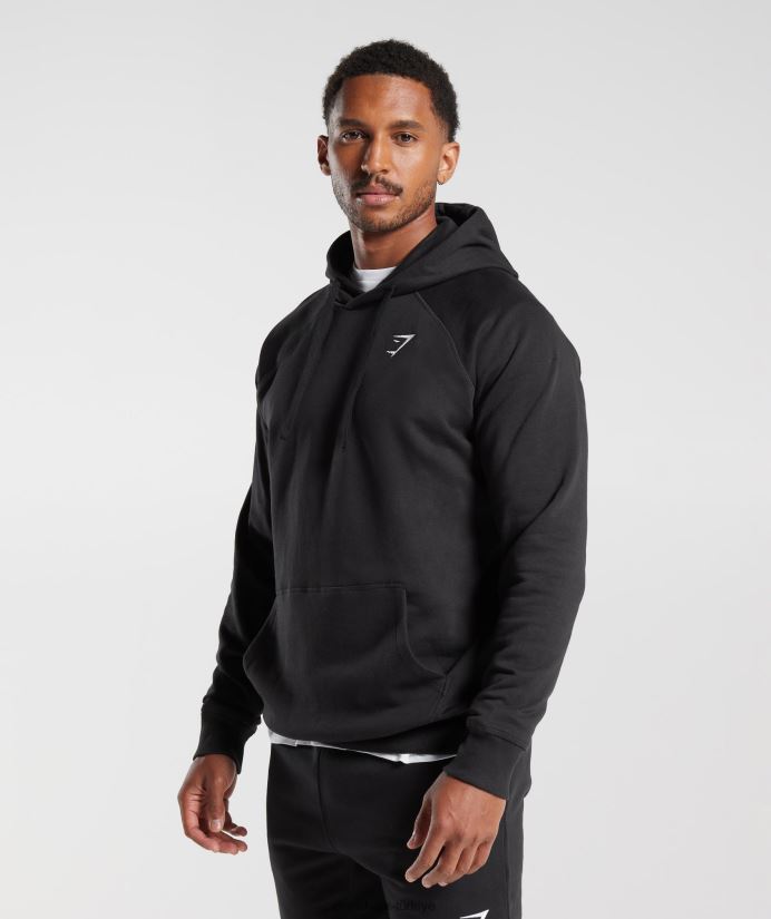 kret kapşonlu erkeklerGymshark siyah 02H048808