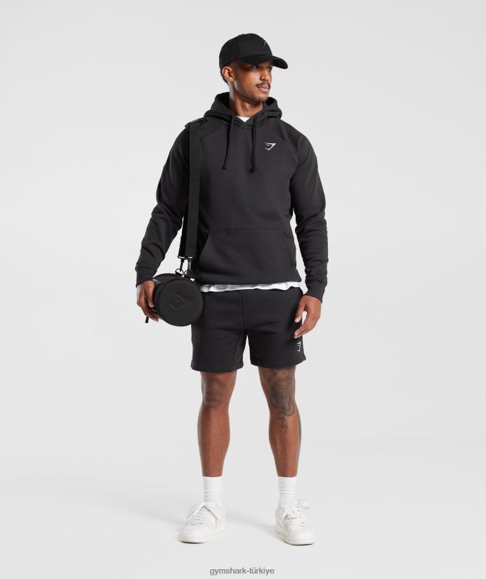 kret kapşonlu erkeklerGymshark siyah 02H048808