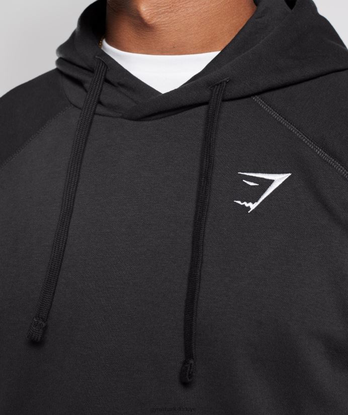 kret kapşonlu erkeklerGymshark siyah 02H048808