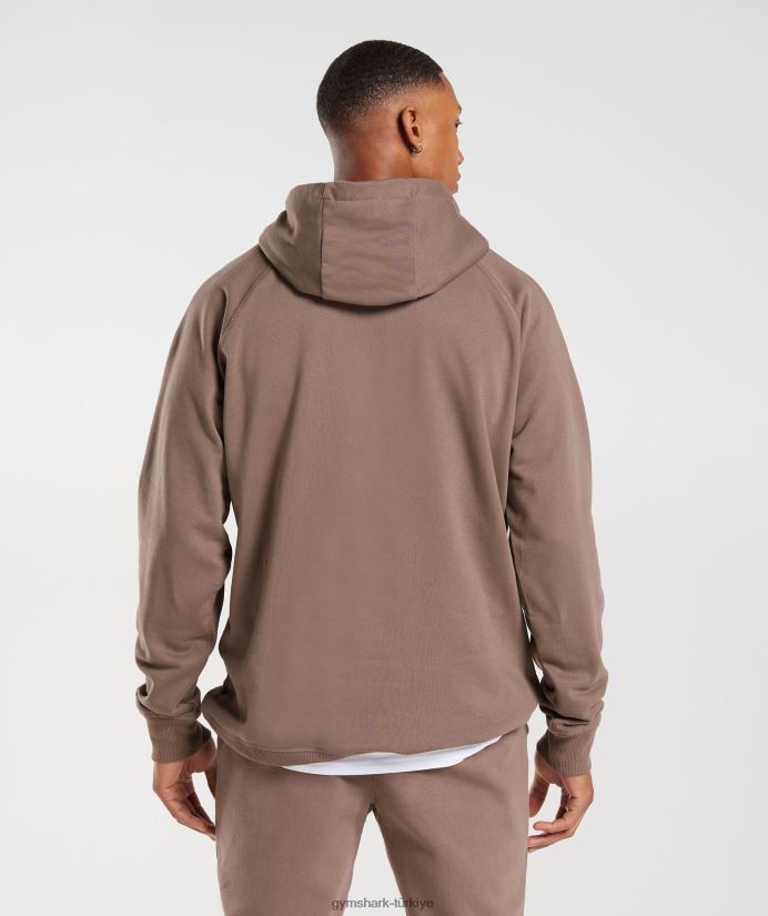 kret kapşonlu erkeklerGymshark yer mantarı kahverengi 02H048820