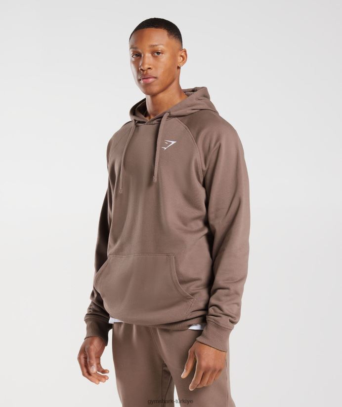 kret kapşonlu erkeklerGymshark yer mantarı kahverengi 02H048820