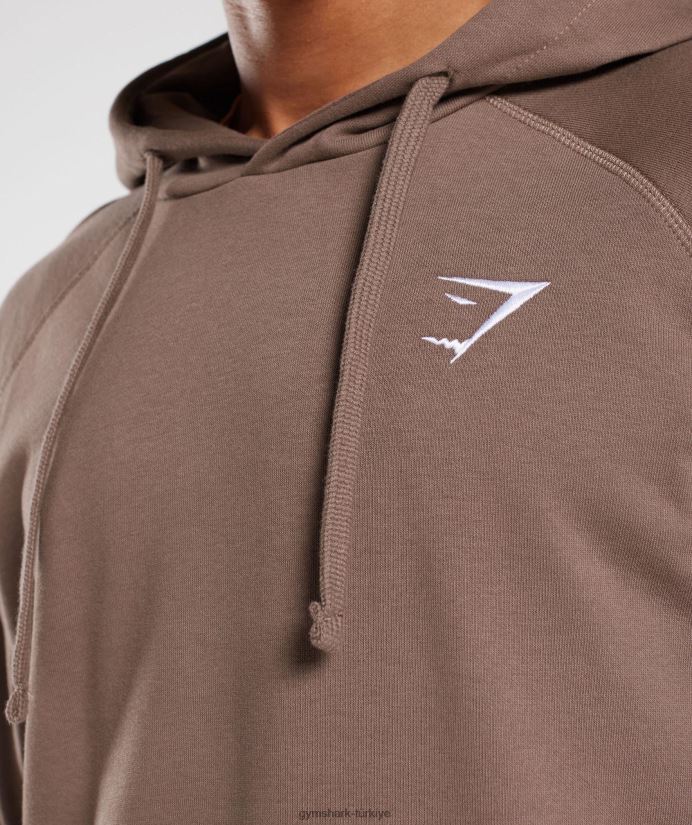 kret kapşonlu erkeklerGymshark yer mantarı kahverengi 02H048820