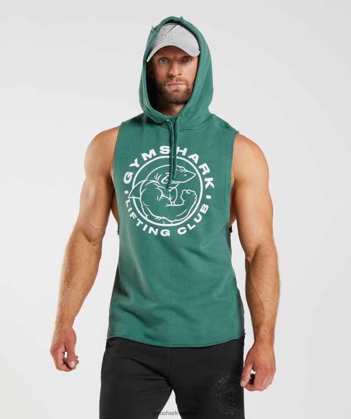 miras bırak kollu kapüşonlu üst erkeklerGymshark Hoya yeşili 02H048842