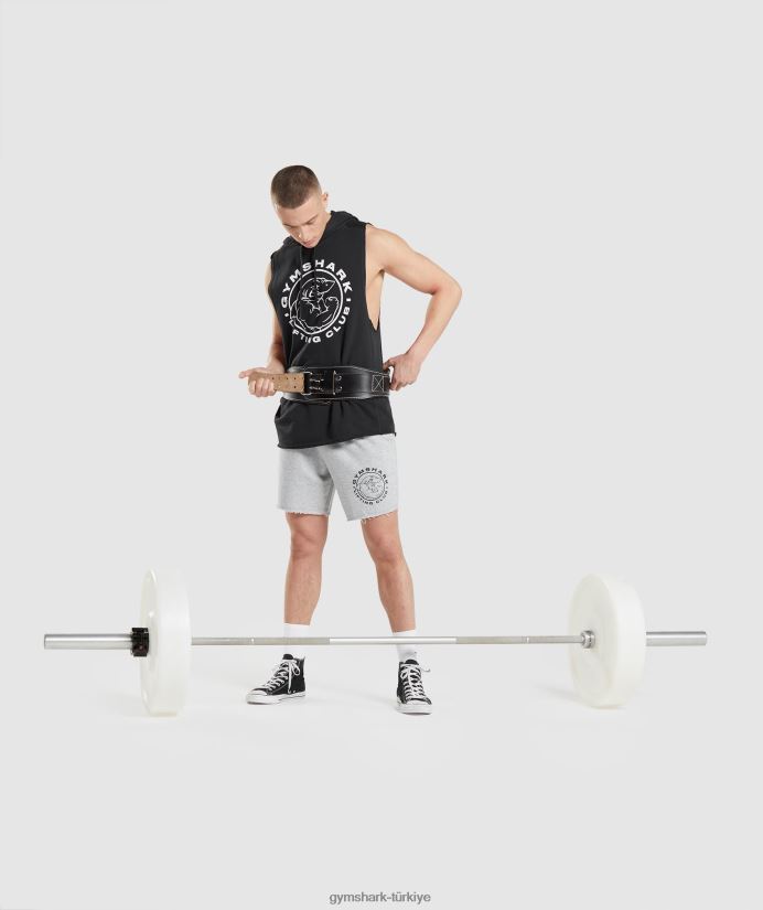 miras bırak kollu kapüşonlu üst erkeklerGymshark siyah 02H048796