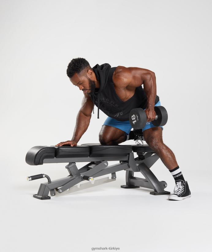 miras bırak kollu kapüşonlu üst erkeklerGymshark siyah 02H048838