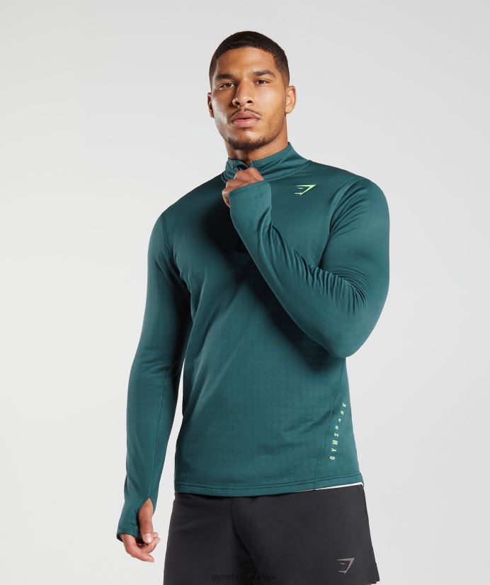 spor 1/4 zip erkeklerGymshark kış deniz mavisi 02H048815