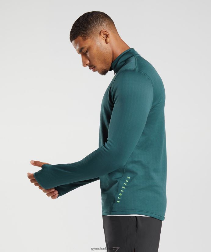 spor 1/4 zip erkeklerGymshark kış deniz mavisi 02H048815