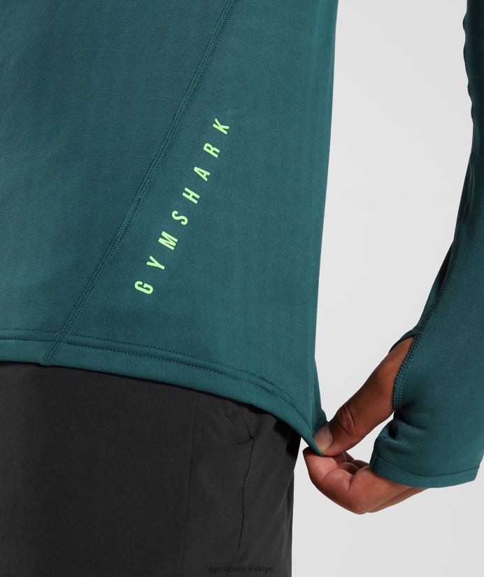 spor 1/4 zip erkeklerGymshark kış deniz mavisi 02H048815
