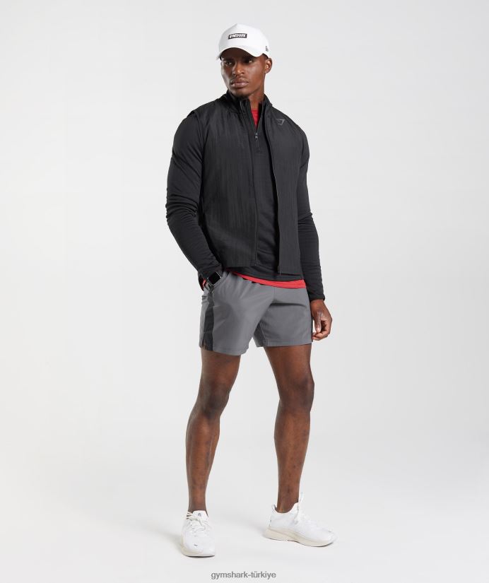 spor 1/4 zip erkeklerGymshark siyah 02H048791