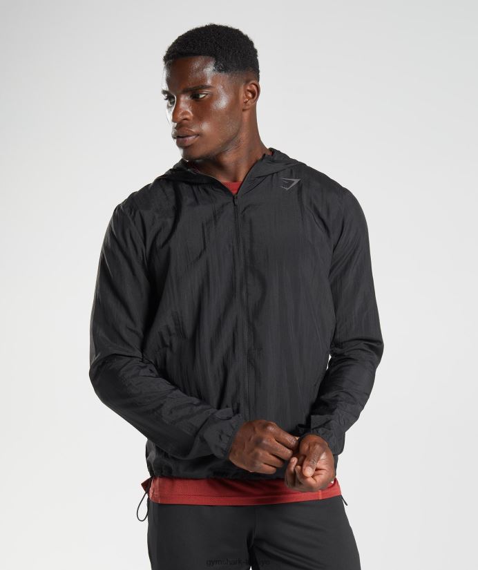 spor rüzgarlık erkeklerGymshark siyah 02H048831